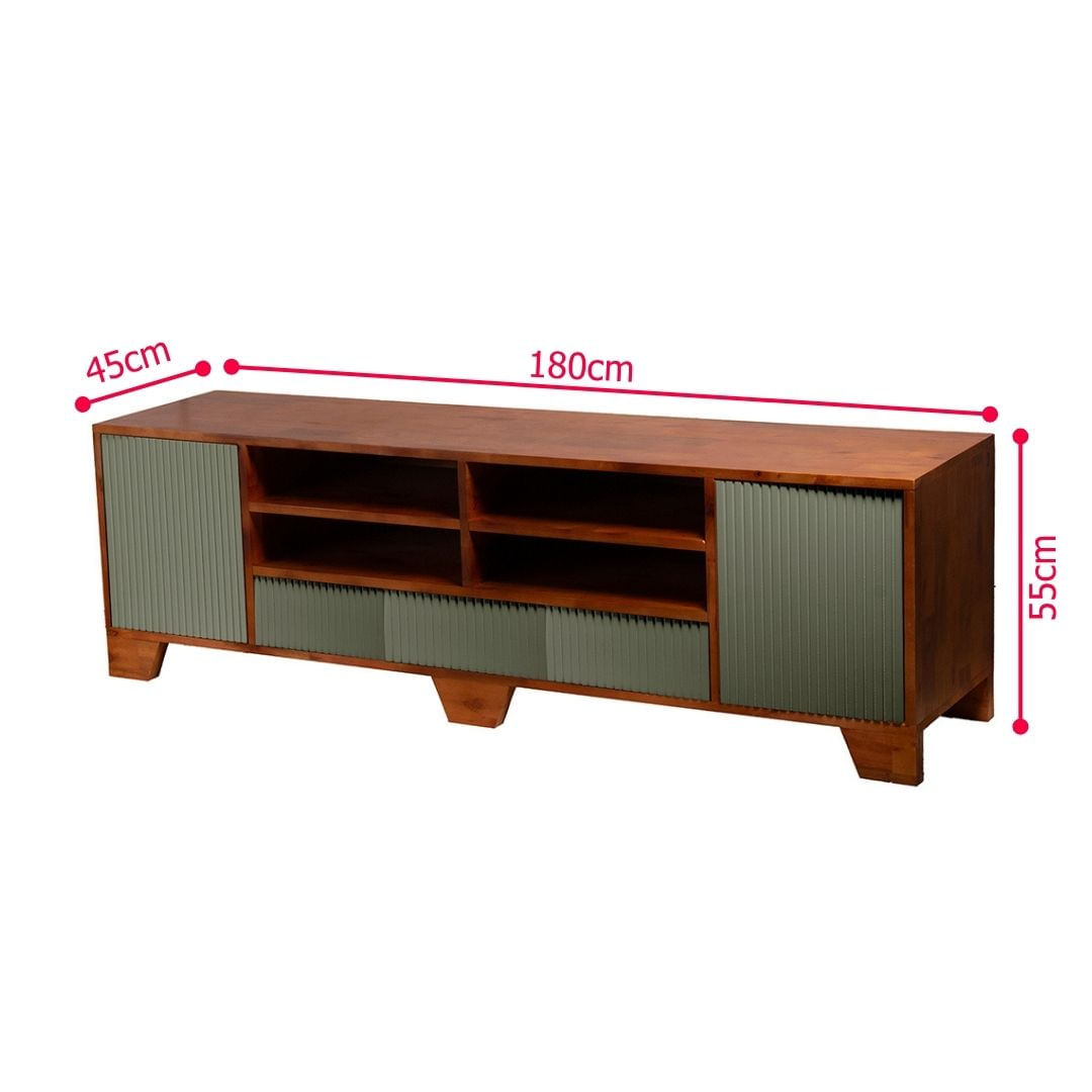 Rack Lines Verde 02 Portas 03 Gavetas 04 Nichos - 78028 -1-